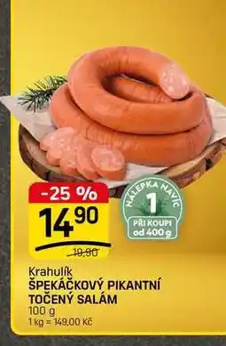 Flop ŠPEKÁČKOVÝ PIKANTNÍ TOČENÝ SALÁM nabídka