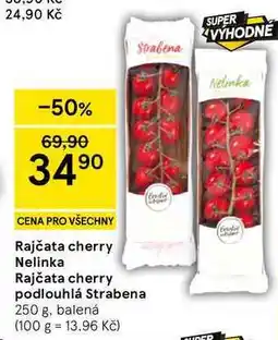 Tesco Rajčata cherry podlouhlá Strabena nabídka
