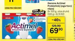 Tesco Danone Actimel Probiotický jogurtový nápoj, 8x 100 g, více druhů nabídka