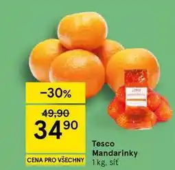 Tesco Tesco Mandarinky, 1 kg, síť nabídka