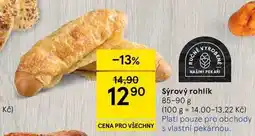 Tesco Syrový rohlík nabídka