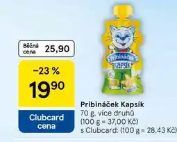 Tesco Pribináček Kapsík, 70 g, více druhů nabídka