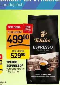 Flop TCHIBO ESPRESSO* vybrané druhy 1 kg | zrno nabídka