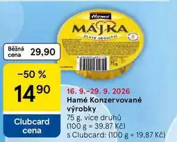 Tesco Hamé Konzervované výrobky nabídka