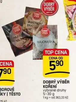 Flop DOBRÝ VÝBĚR KOŘENÍ vybrané druhy nabídka