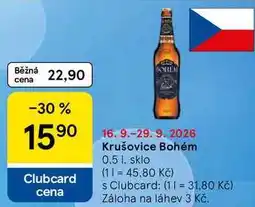 Tesco Krušovice Bohém nabídka