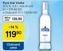 Tesco Pure Star Vodka 37,5 % nabídka