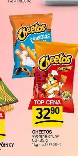 Flop CHEETOS vybrané druhy nabídka