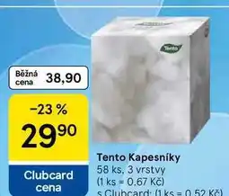 Tesco Tento Kapesníky, 58 ks, 3 vrstvy nabídka