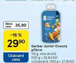 Tesco Gerber Junior Ovocný příkrm nabídka