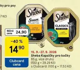 Tesco Sheba kapsičky pro kočky nabídka