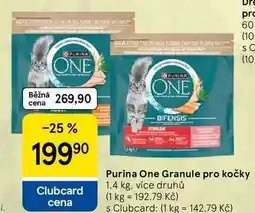Tesco Purina One Granule pro kočky nabídka