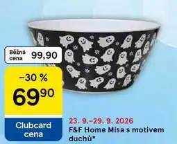 Tesco F&F Home Mísa s motivem duchů nabídka