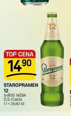 Flop STAROPRAMEN 12 světlý ležák nabídka
