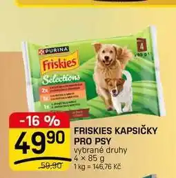 Flop FRISKIES KAPSIČKY PRO PSY vybrané druhy nabídka