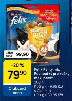 Tesco Felix Party mix Pochoutky pro kočky maxi pack nabídka