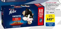 Tesco Felix Fantastic Kapsičky pro kočky jumbo pack, 60× nabídka