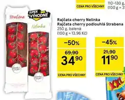 Tesco Rajčata cherry Nelinka, 250 g, balená nabídka