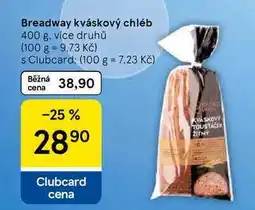 Tesco Breadway kváskový chléb nabídka