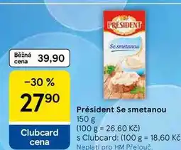 Tesco Président Se smetanou nabídka