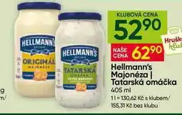 Hruška Hellmann's majonéza, tatarská omáčka 405ml vybrané druhy nabídka