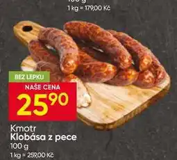 Hruška Kmotr Klobása z pece nabídka
