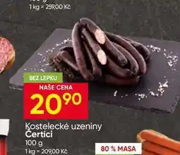 Hruška Kostelecké uzeniny Čertíci nabídka