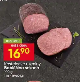Hruška Kostelecké uzeniny Babiččina sekaná nabídka
