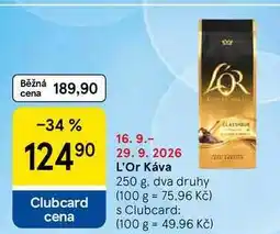 Tesco L'Or Káva nabídka