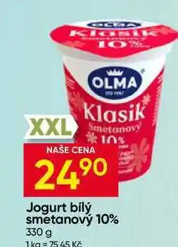 Hruška OLMA Jogurt bílý smetanový 10% nabídka