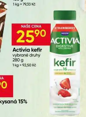 Hruška Activia kefír vybrané druhy nabídka