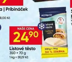 Hruška Nowaco Dobroty Babičky Kláry Listové těsto 350g + 70g, vybrané druhy nabídka