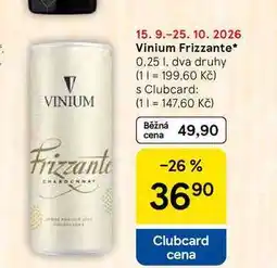 Tesco Vinium Frizzante nabídka