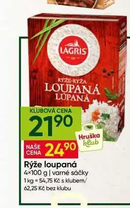 Hruška LAGRIS Rýže loupaná 4x100 g varné sáčky nabídka