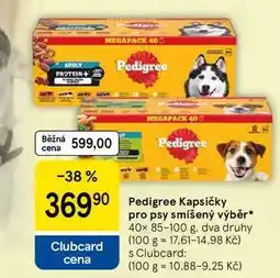Tesco Pedigree Kapsičky pro psy smíšený výběr, 40x nabídka