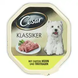 Tesco Cesar Krůtí a kuřecí maso kompletní krmivo pro dospělé psy 150g nabídka