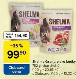 Tesco Shelma Granule pro kočky, 750 g, více druhů nabídka