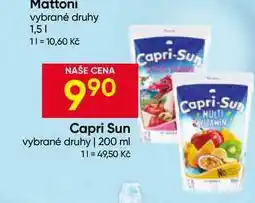 Hruška Capri Sun vybrané druhy nabídka