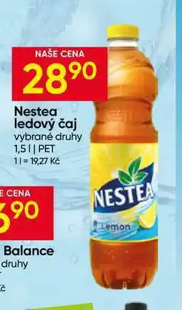Hruška Nestea ledový čaj vybrané druhy nabídka