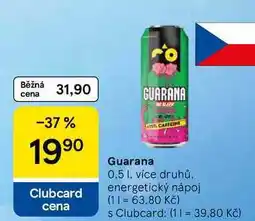 Tesco Guarana energetický nápoj plech nabídka