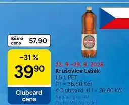 Tesco Krušovice Ležák PET nabídka