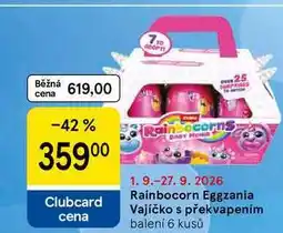 Tesco Rainbocorn Eggzania Vajíčko s překvapením, baleni 6 kusů nabídka