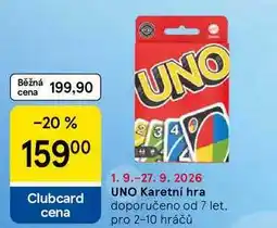 Tesco UNO Karetní hra nabídka