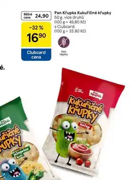 Tesco Pan Křupka kukuřičné křupky nabídka