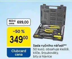Tesco Sada ručního nářadí, 50 kusů, obsahuje kleště. klíče, šroubováky. bity a hlavice nabídka