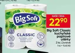 Hruška Big Soft Classic kuchyňské papírové utěrky 2 ks 2vrstvé nabídka