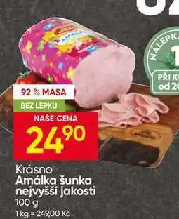 Hruška Krásno Amálka šunka nejvyšší jakosti nabídka