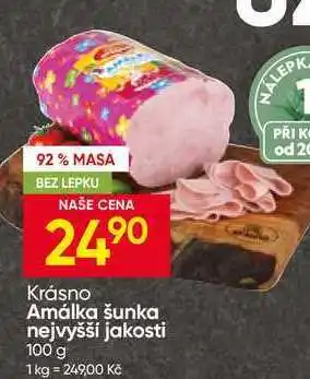 Hruška Krásno Amálka šunka nejvyšší jakosti nabídka