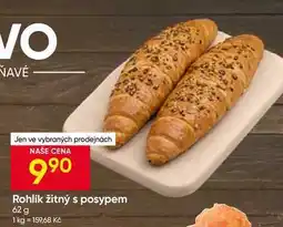 Hruška Rohlík žitný s posypem nabídka