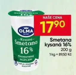 Hruška OLMA Smetana kysaná 16% nabídka
